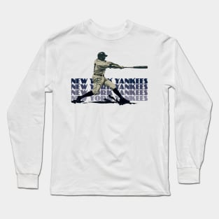 Retro New York Yankees Slugger Long Sleeve T-Shirt